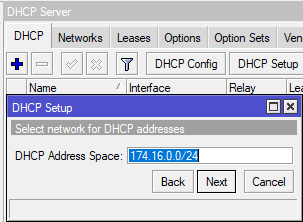Настройка гостевого WiFi в CAPsMAN, выбор подсети для DHCP сервера
